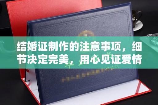 阿巴嘎旗结婚证制作的注意事项，细节决定完美，用心见证爱情